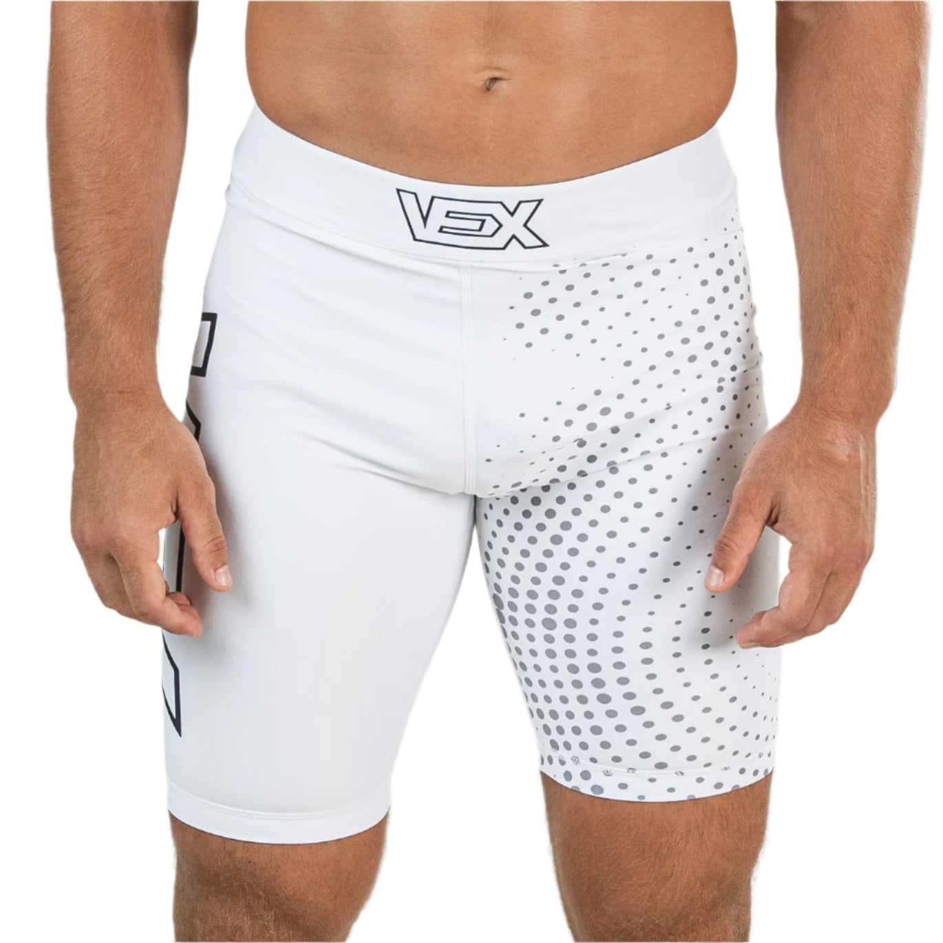 MIRAGE (WHITE) COMPRESSION MMA SHORTS