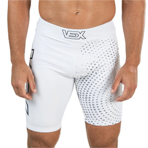 MIRAGE (WHITE) COMPRESSION MMA SHORTS