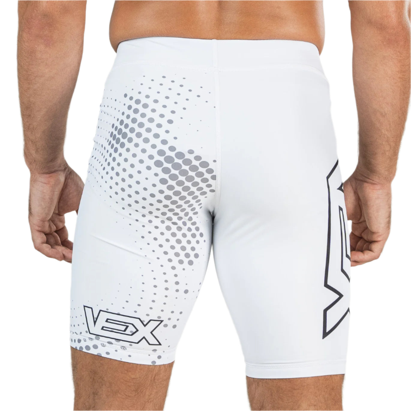 MIRAGE (WHITE) COMPRESSION MMA SHORTS