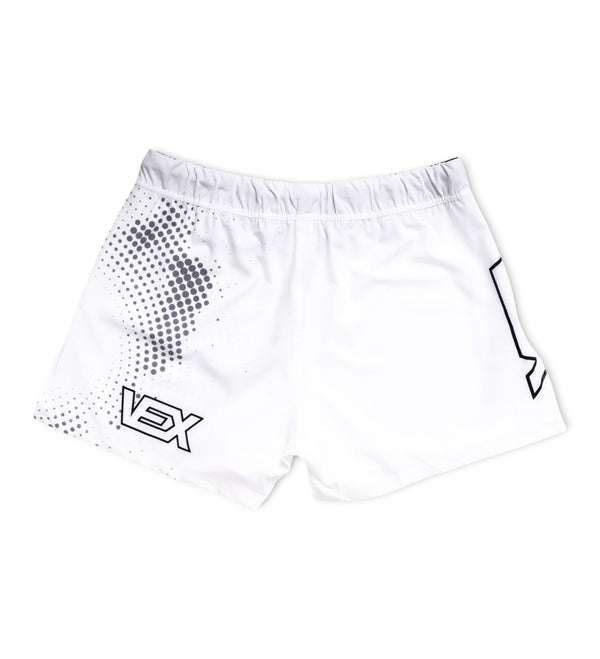 MIRAGE (WHITE) HYBRID MMA SHORTS