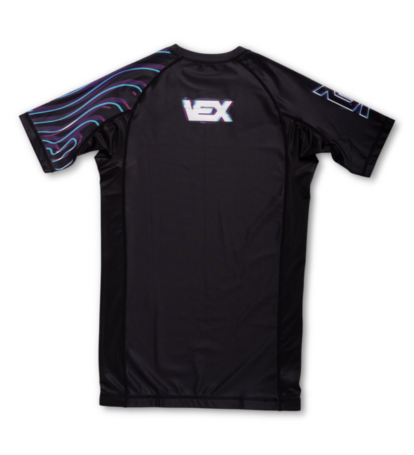 NEON WARP SHORT SLEEVE RASH GUARD