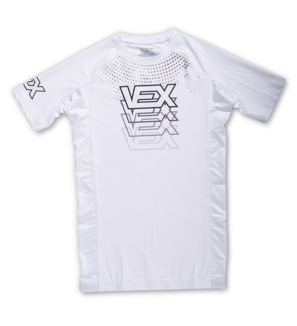 MIRAGE (WHITE) SHORT SLEEVE RASH GUARD