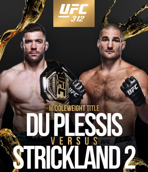 UFC 312 to Feature Dricus Du Plessis vs. Sean Strickland Rematch in Sydney