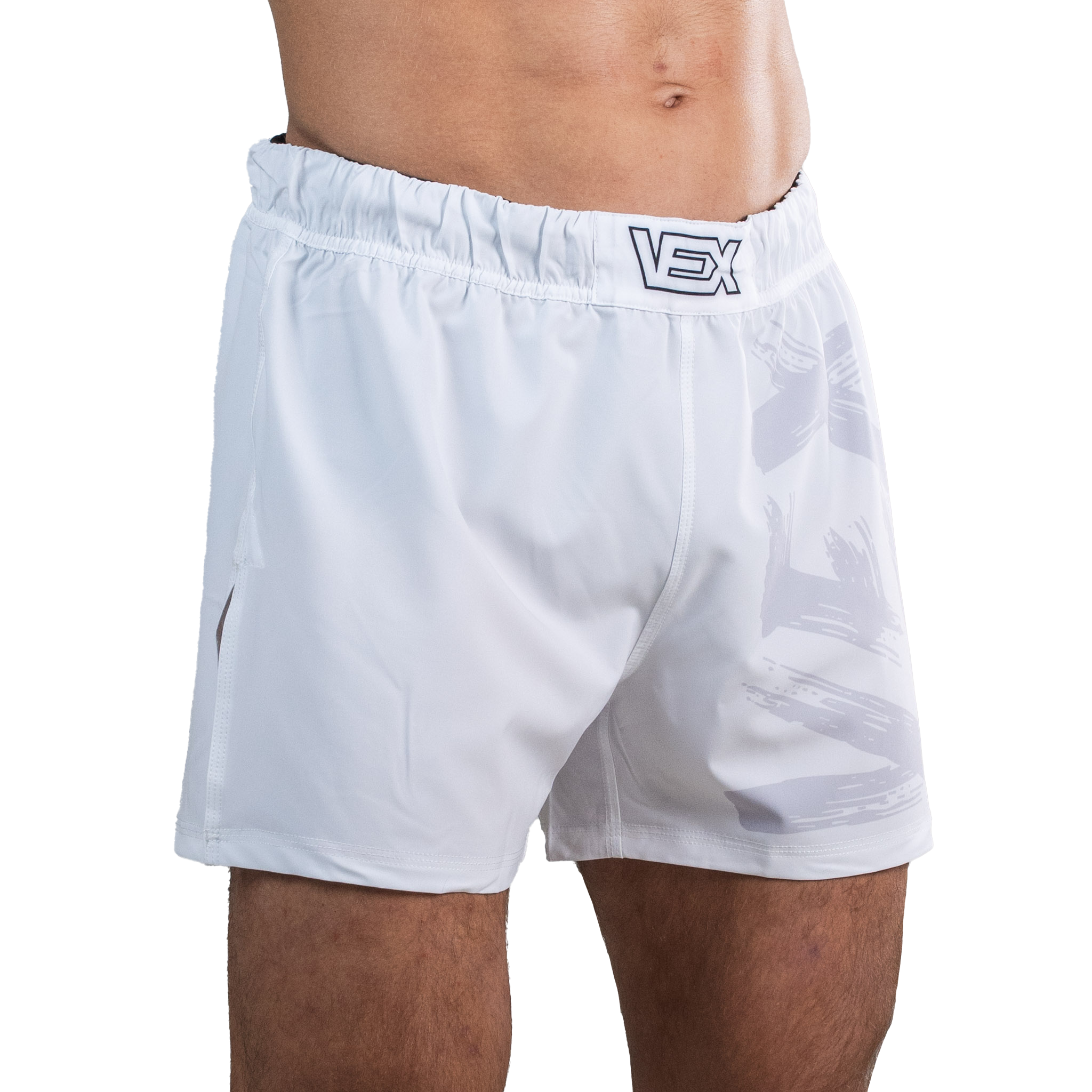 APEX SERIES (WHITE) HYBRID MMA SHORTS