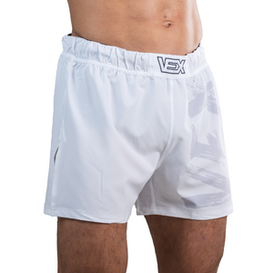 APEX SERIES (WHITE) HYBRID MMA SHORTS
