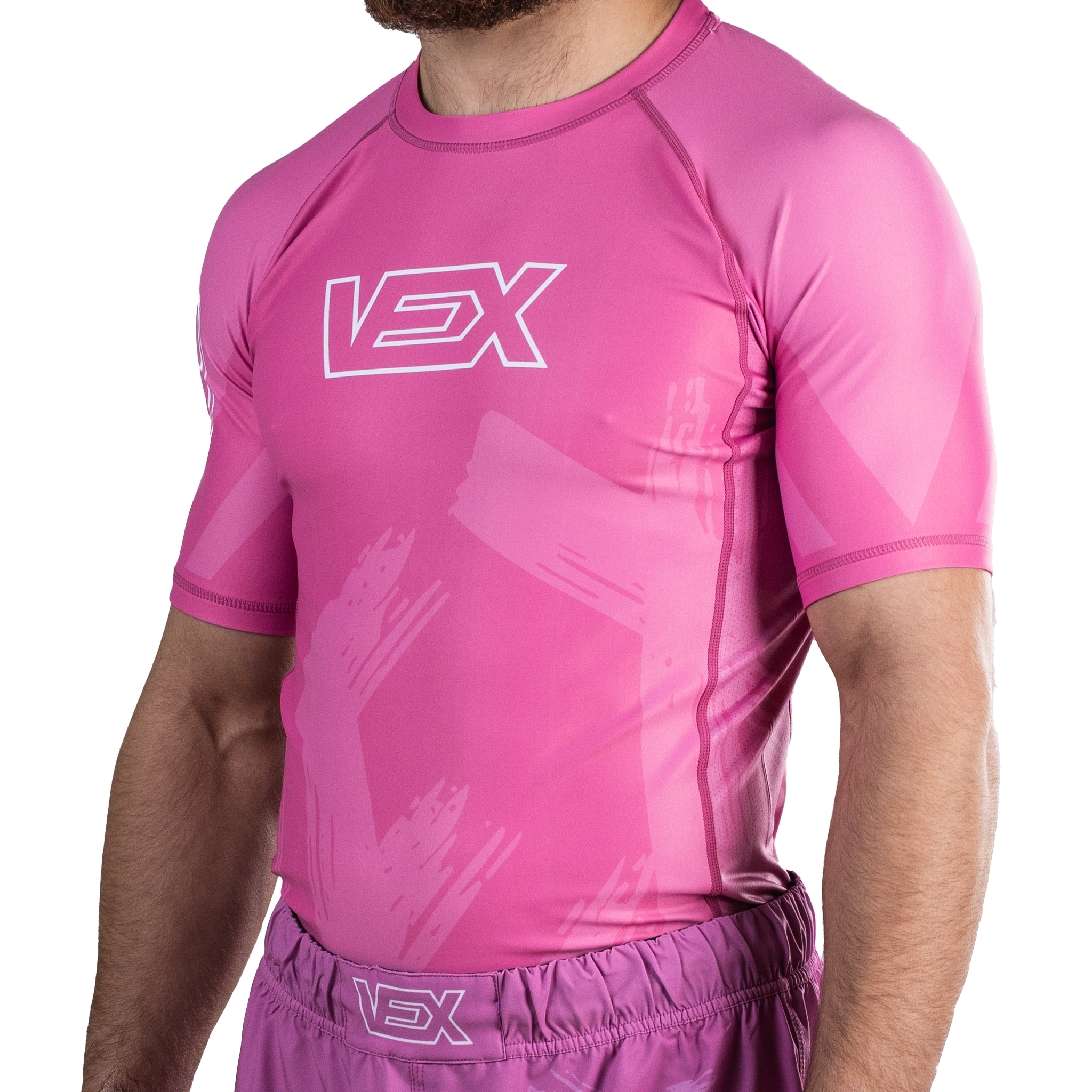 APEX SERIES (SALMON PINK) SHORT SLEEVE RASH GUARD