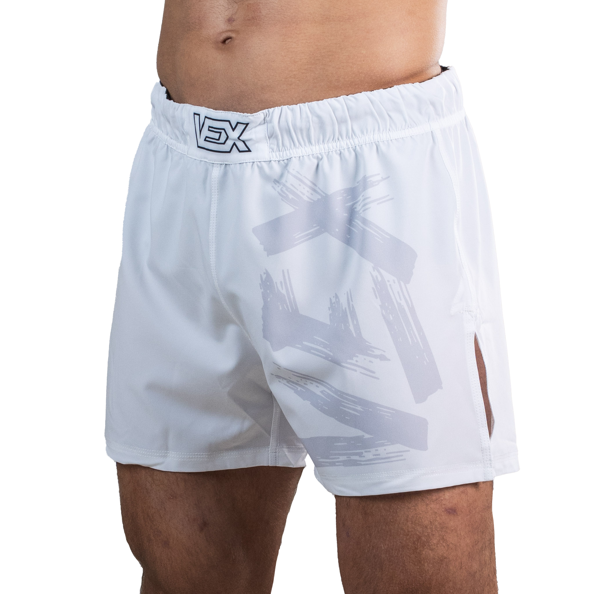 APEX SERIES (WHITE) HYBRID MMA SHORTS