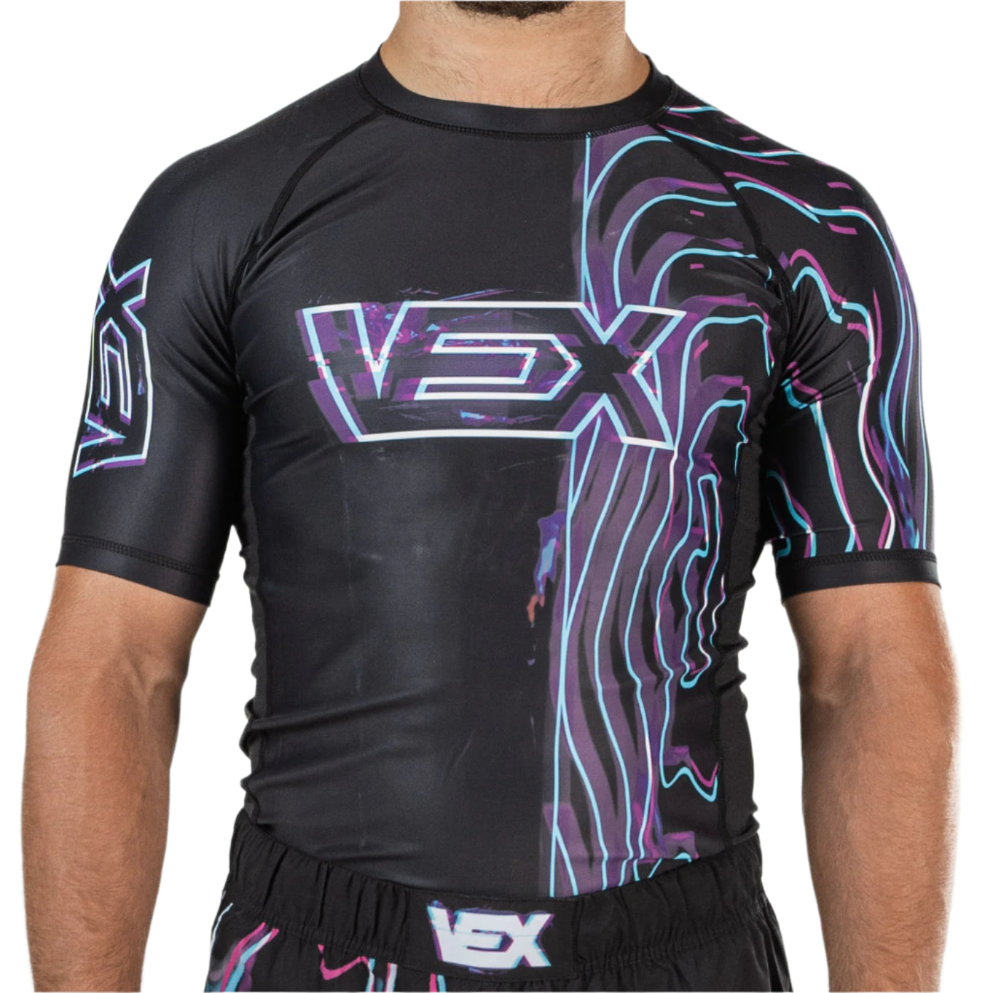 NEON WARP SHORT SLEEVE RASH GUARD – VEX MMA
