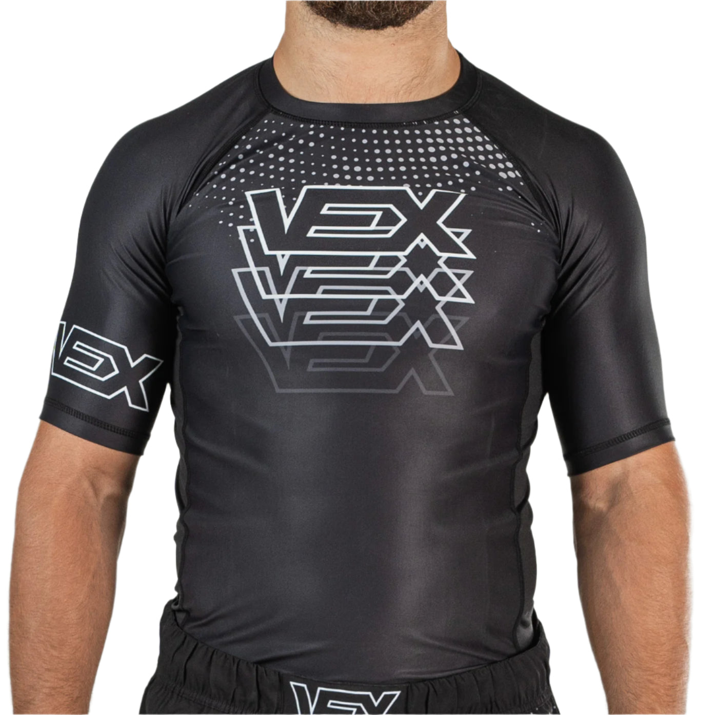 MIRAGE (BLACK) SHORT SLEEVE RASH GUARD
