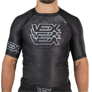 MIRAGE (BLACK) SHORT SLEEVE RASH GUARD