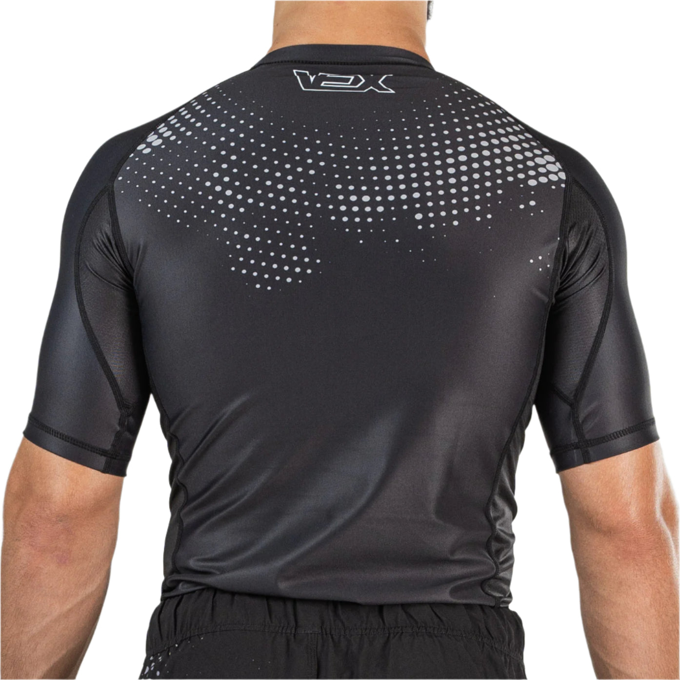 Rash Guard - Short Sleeve Black | VEX MMA Mirage Series