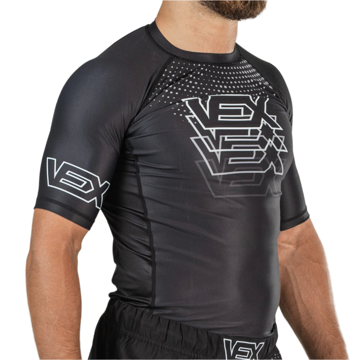 MIRAGE (BLACK) SHORT SLEEVE RASH GUARD