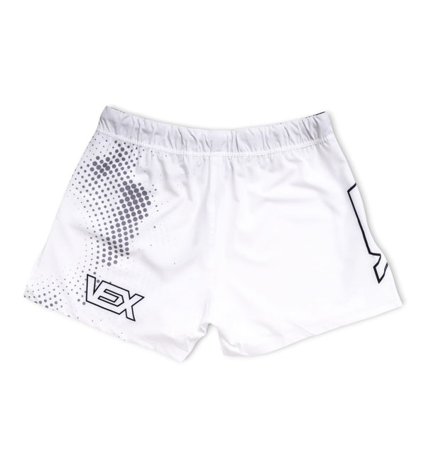 MIRAGE (WHITE) HYBRID MMA SHORTS