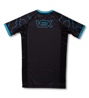 BLUE SHOCK SHORT SLEEVE RASH GUARD