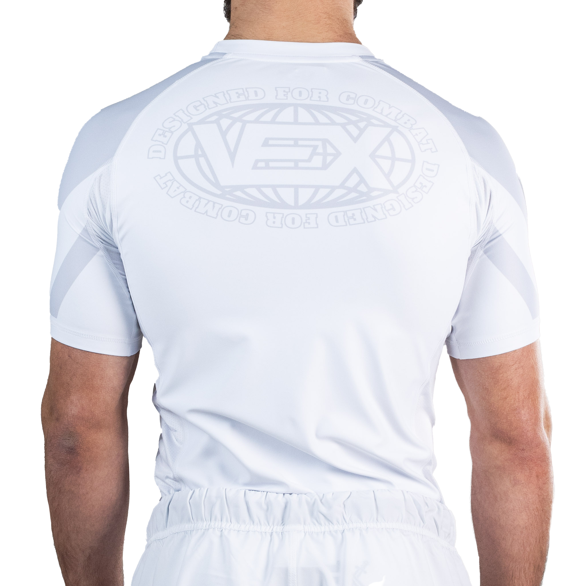 APEX SERIES (WHITE) SHORT SLEEVE RASH GUARD