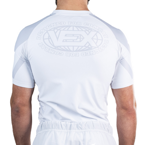 APEX SERIES (WHITE) SHORT SLEEVE RASH GUARD