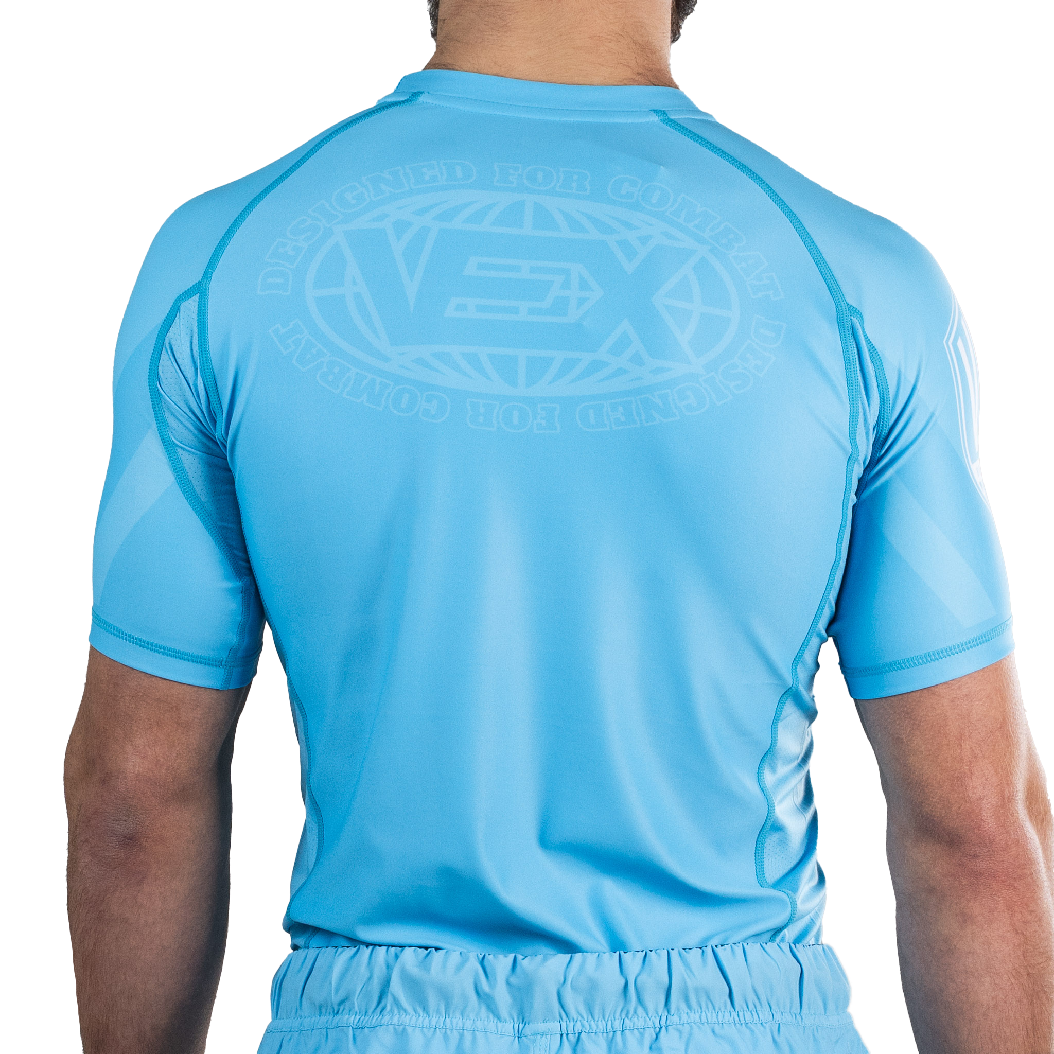 APEX SERIES (BABY BLUE) SHORT SLEEVE RASH GUARD