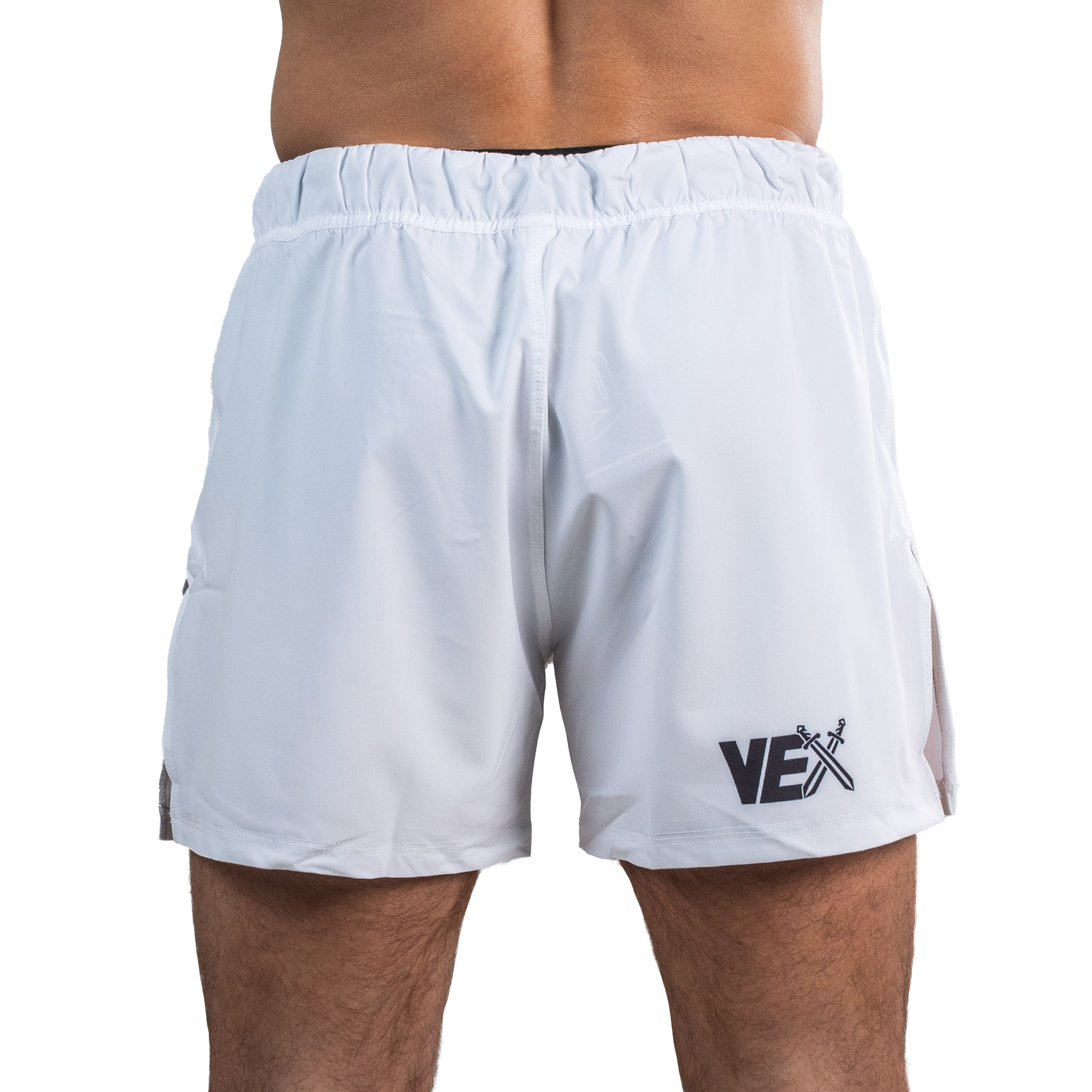 APEX SERIES (WHITE) HYBRID MMA SHORTS