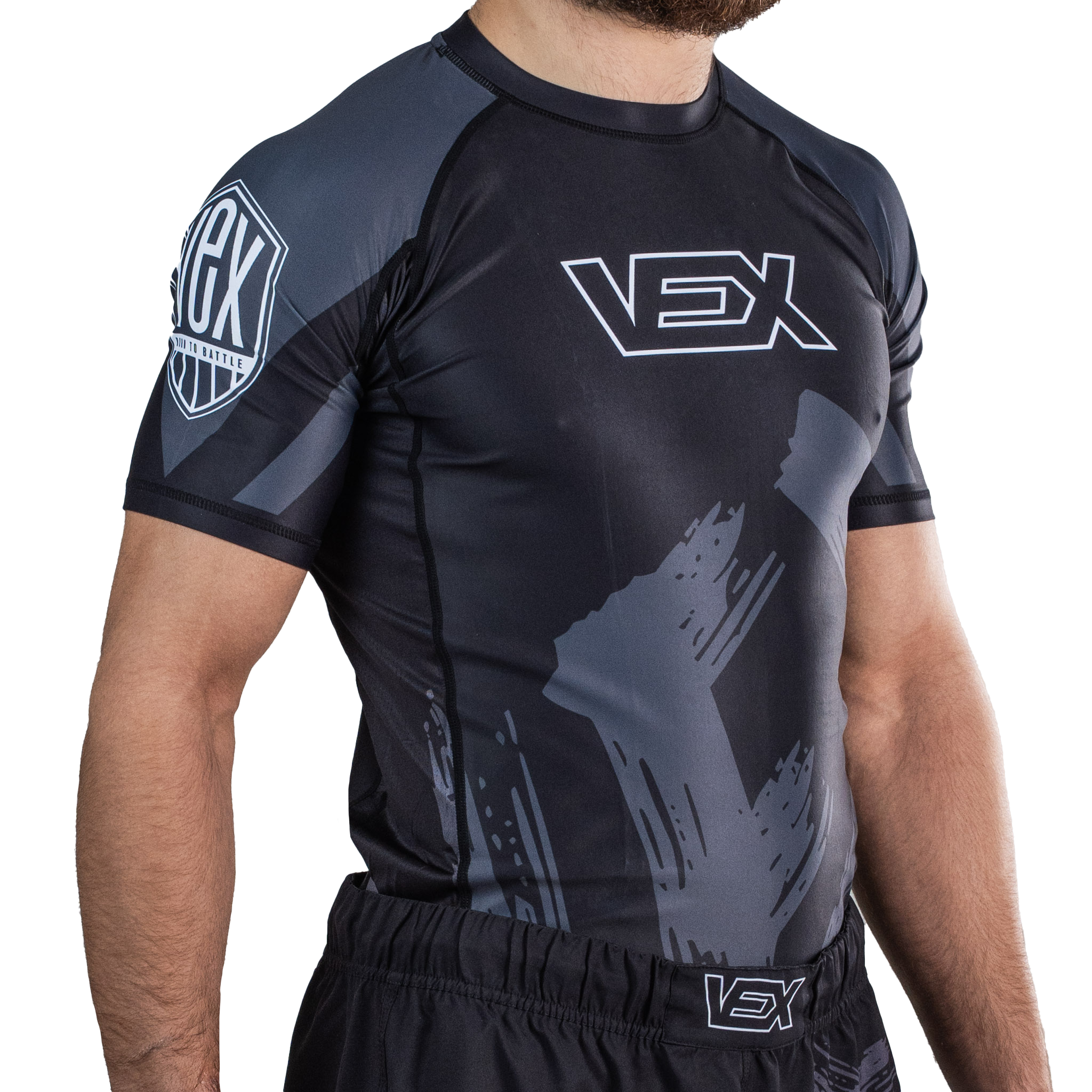 APEX SERIES (BLACK) SHORT SLEEVE RASH GUARD