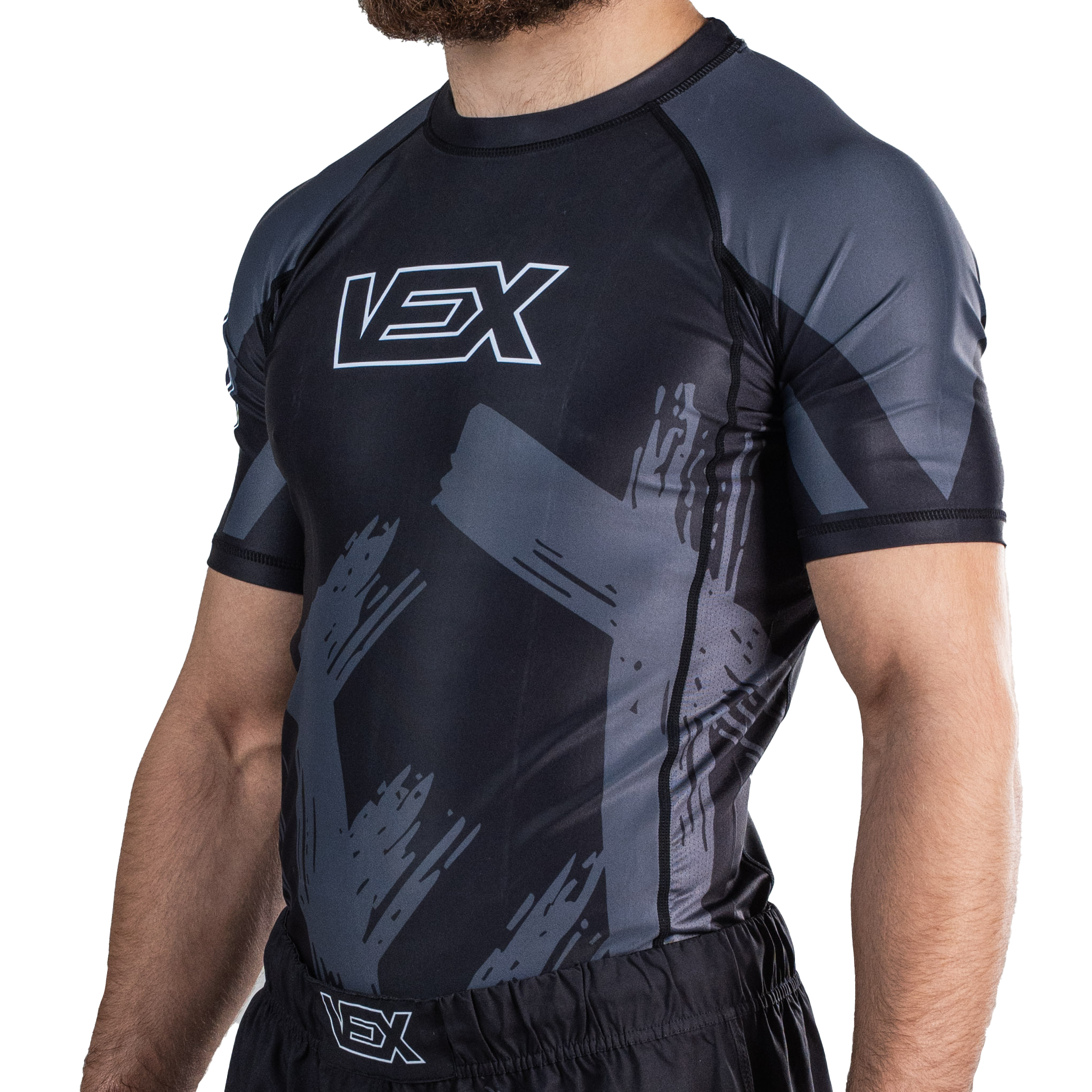 APEX SERIES (BLACK) SHORT SLEEVE RASH GUARD