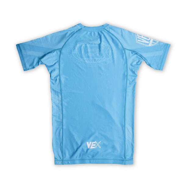 APEX SERIES (BABY BLUE) SHORT SLEEVE RASH GUARD
