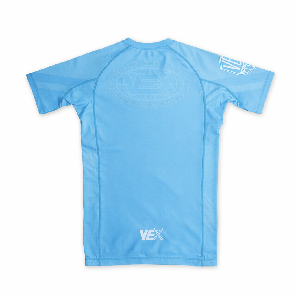 APEX SERIES (ICE BLUE) SHORT SLEEVE RASH GUARD