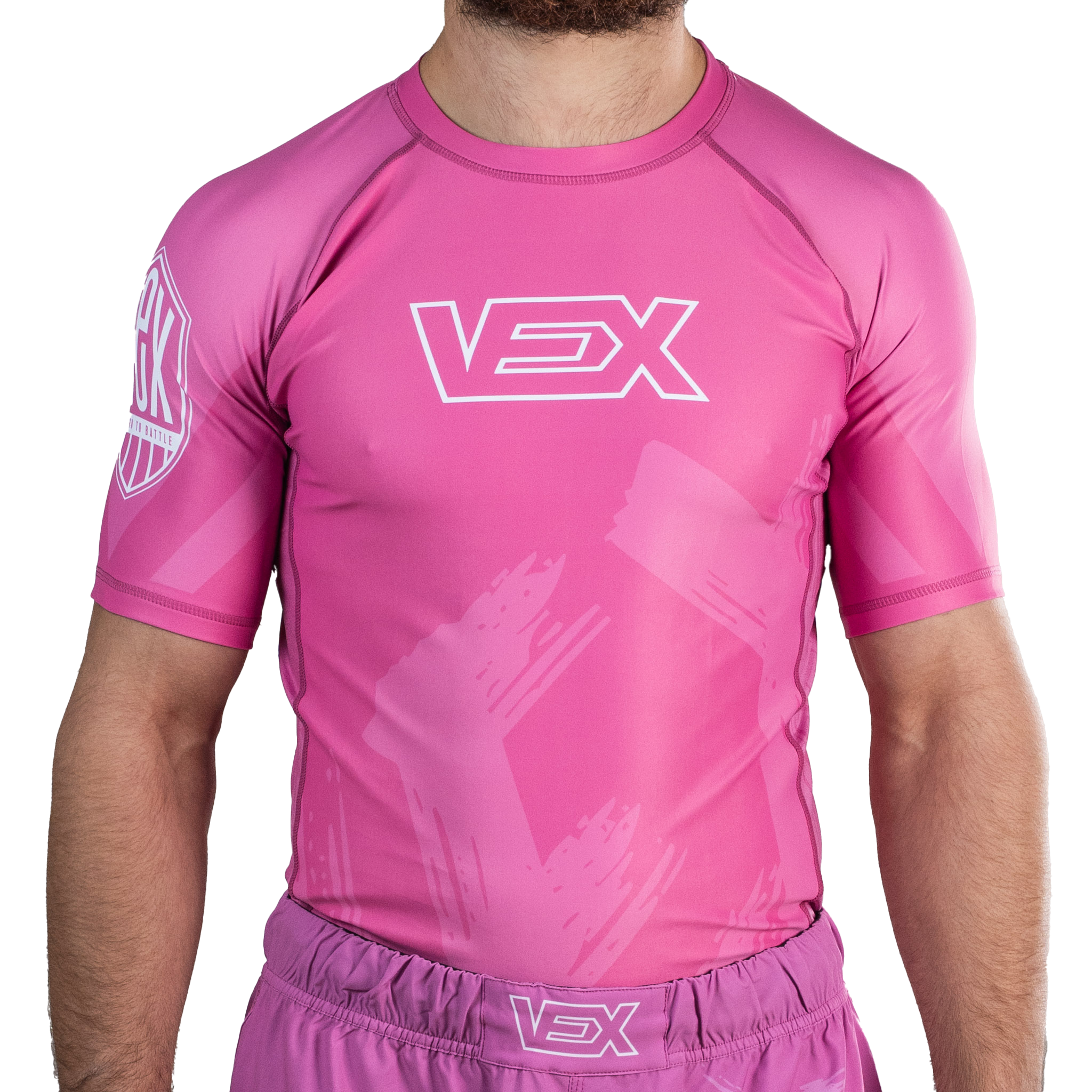 APEX SERIES (SALMON PINK) SHORT SLEEVE RASH GUARD