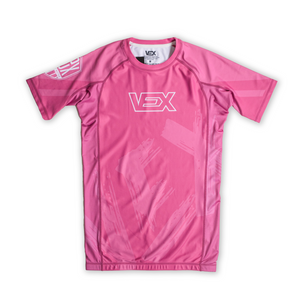 APEX SERIES (SALMON PINK) SHORT SLEEVE RASH GUARD