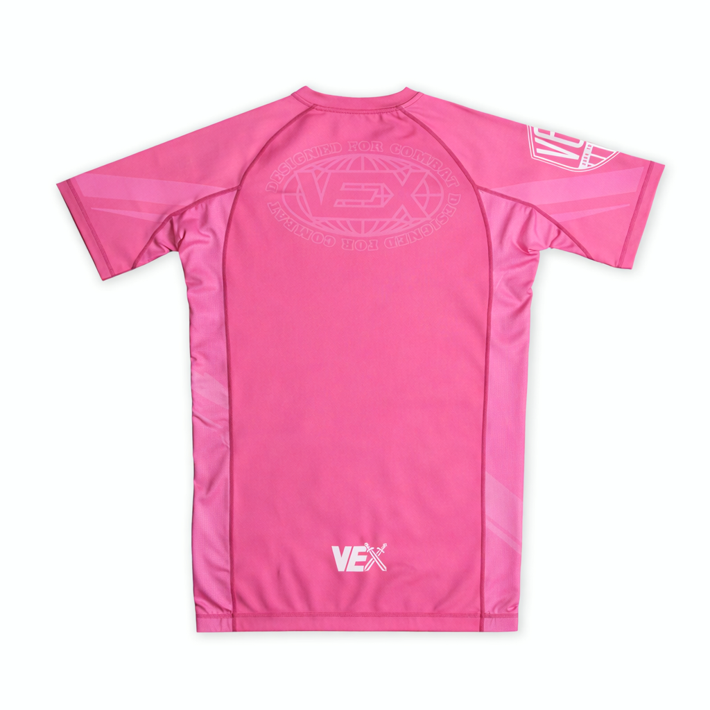 APEX SERIES (SALMON PINK) SHORT SLEEVE RASH GUARD