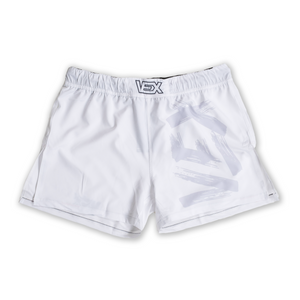 APEX SERIES (WHITE) HYBRID MMA SHORTS