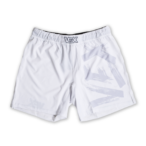 APEX SERIES (WHITE) MMA SHORTS – VEX MMA