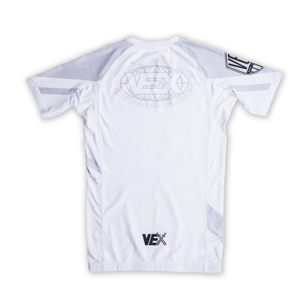 APEX SERIES (WHITE) SHORT SLEEVE RASH GUARD