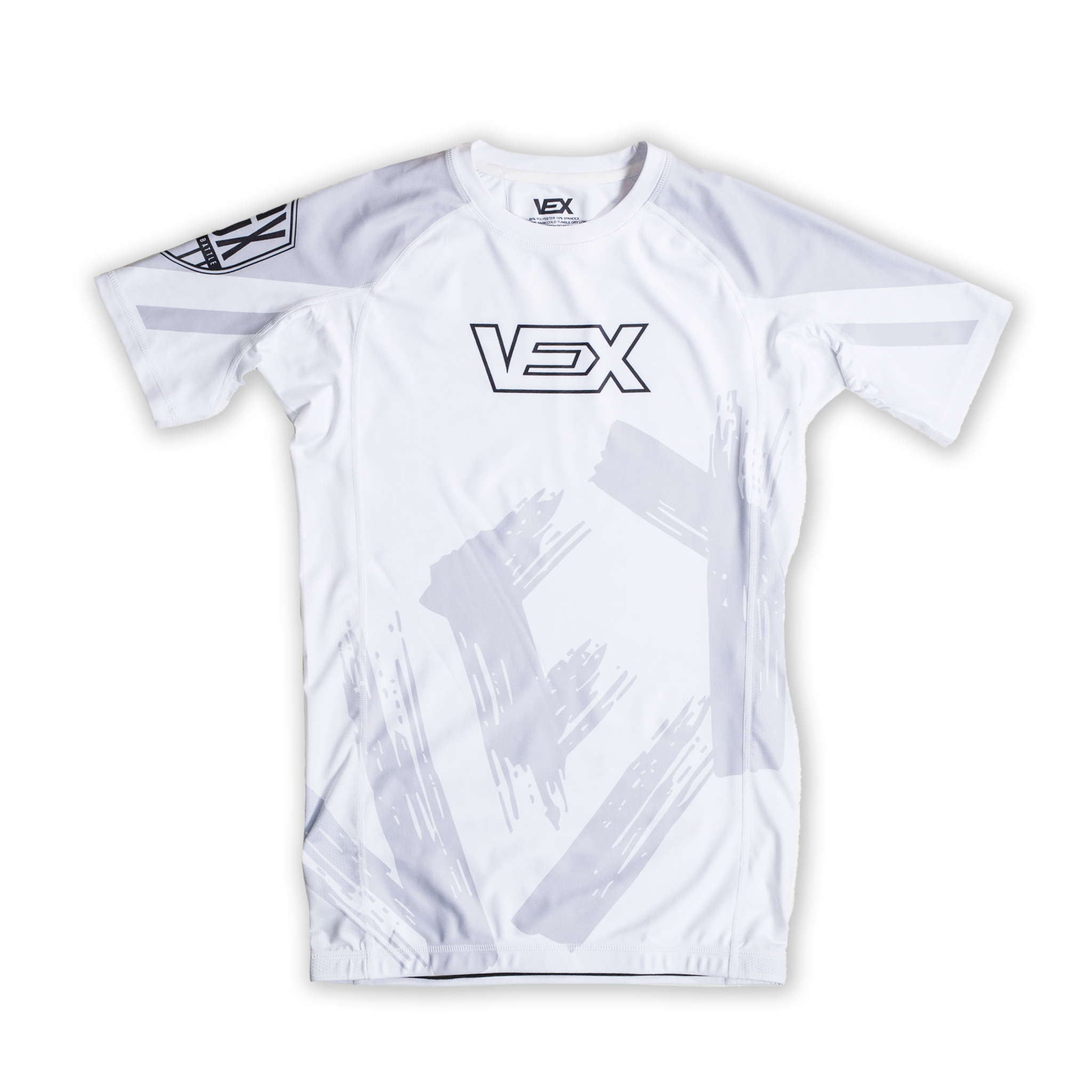 APEX SERIES (WHITE) SHORT SLEEVE RASH GUARD