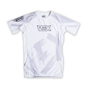 APEX SERIES (WHITE) SHORT SLEEVE RASH GUARD